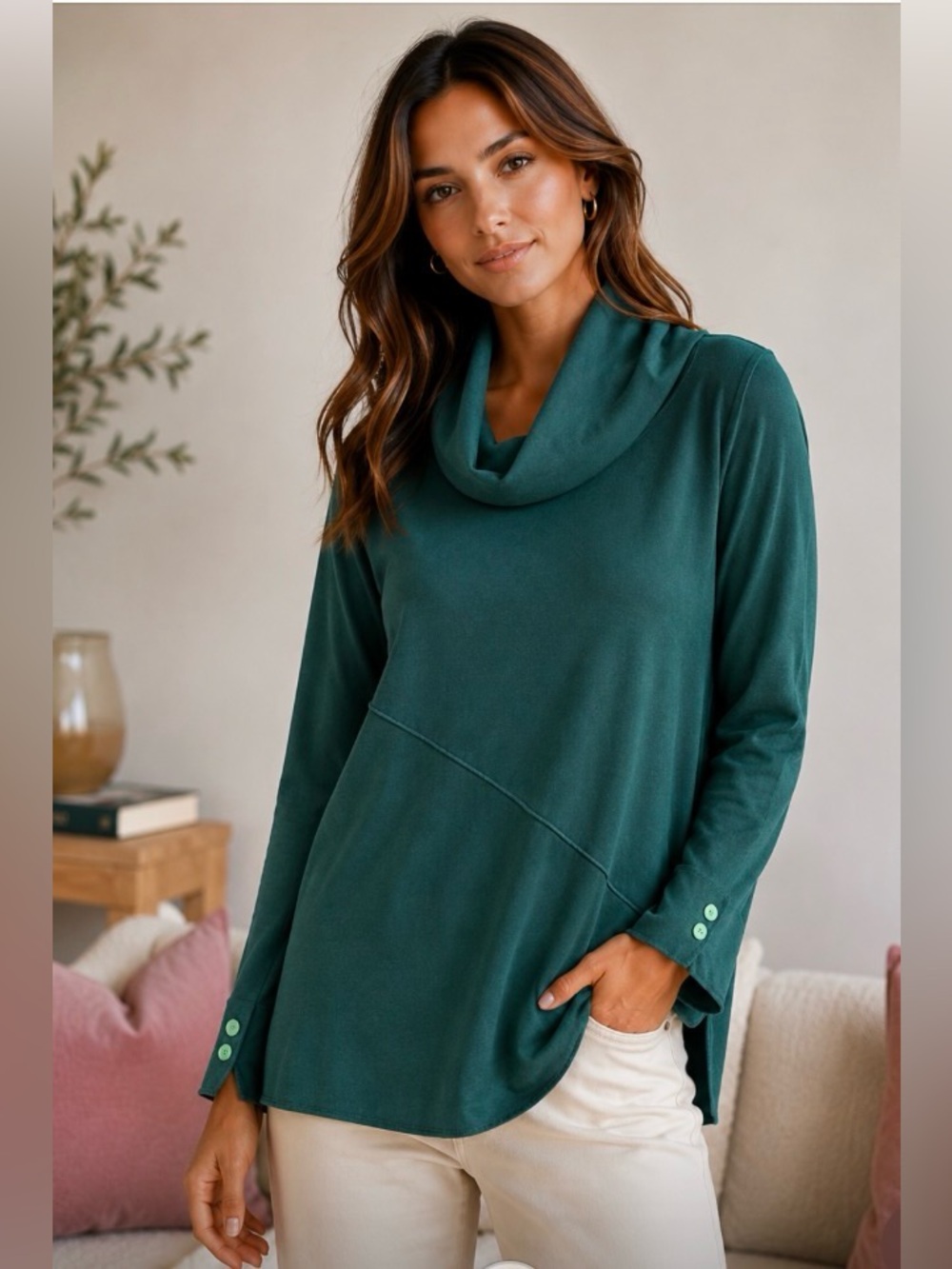NWOT Lightweight Cowl Neck Sweater Tunic